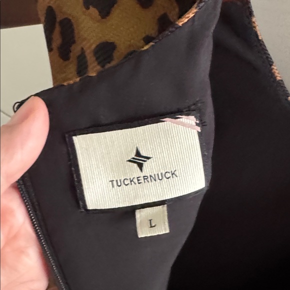 Tuckernuck Leopard Print Sleeveless Mini Dress Size L - Picture 7 of 7